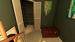 i'm fuckin amy bent over in paintroom, cumshot on those big tits! house party