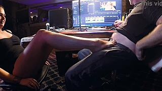 raven grey feet make cock cum hard