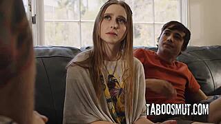 Pervy therapist tricks laney grey couple into bent over threesome doggystyle hospital fuck