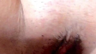 Amateur shaved pink pussy closeup 111 days post virginity loss