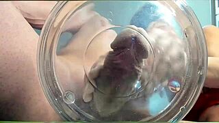 Gilf Cougar Gets Creampie Cumshot in Water Slowmo with Muscular Friend