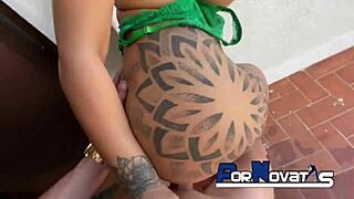 damn this huge titted brunette is wild with victor bloom outside??