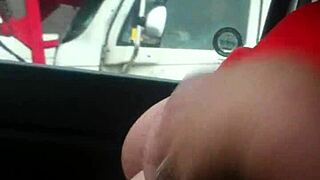 Aussiefox Flashes Tits Teasing Truckers Wife Style