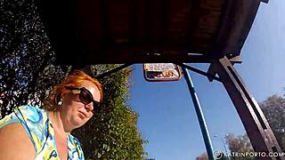 Chubby BBW Big Ass and Hairy Bush Nude on Beach