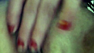 curvy mature dawnskye1962 pees in jamjams shorts from blue films retro