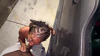 i'm the trucker an this married slut sucks my huge cock in the lot like a real lot lizard