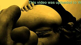 hairy wet pussy stretched wide by massive dildo in solo erotic toy nightmare