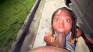 i'm the trucker an this married slut sucks my huge cock in the lot like a real lot lizard