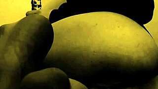 hairy wet pussy stretched wide by massive dildo in solo erotic toy nightmare