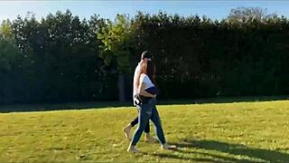 vip4k old guy picks up cheating teen gf for outdoor pussy fuck pov closeup