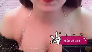 vietnamese girl's red panties peek from under her skirt upskirt