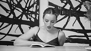 Amber Moores' Erotic Book Ignites Charlie Forde's Urge To Finger Her Milf Cunt
