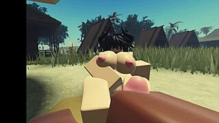 roblox campers sneak steamy sex right by the campfire