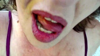 curvy mature dawnskye1962 pees in jamjams shorts from blue films retro