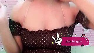 vietnamese girl's red panties peek from under her skirt upskirt