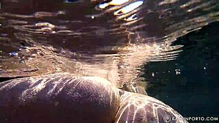 Chubby BBW Big Ass and Hairy Bush Nude on Beach