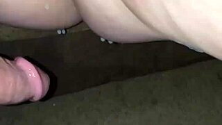 pregnant milf rubs thick creampie deep into cervix for baby