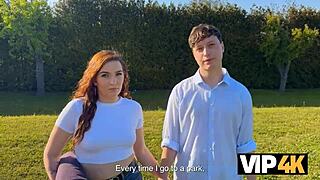 vip4k old guy picks up cheating teen gf for outdoor pussy fuck pov closeup