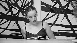 Amber Moores' Erotic Book Ignites Charlie Forde's Urge To Finger Her Milf Cunt