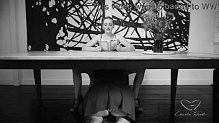 Amber Moores' Erotic Book Ignites Charlie Forde's Urge To Finger Her Milf Cunt