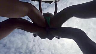 young latinas and nerds crossdress for public 3some daytime bang
