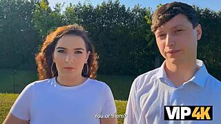 vip4k old guy picks up cheating teen gf for outdoor pussy fuck pov closeup