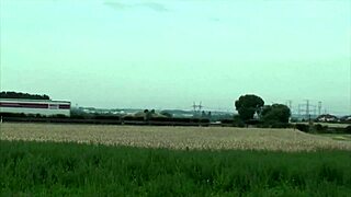 Watch cute 18yo get facial cum during public street gangbang threesome orgy blowjob