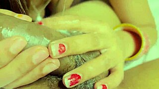 Imagine your Indian bride friend's cute wife slurping your black cock with spit at her wedding?