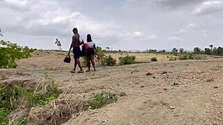 friends take chubby big ass tits girlfriend into forest for outdoor homemade banging screams