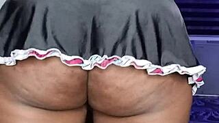 Lonely Ebony BBW Housewife Mara Exotic Squirts Hard in Solo Toy Session Full Vid