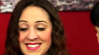 two curvy babes slurp massive cock in cfnm