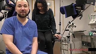 yasmine wood's tampa university physical with closeup ass fingering