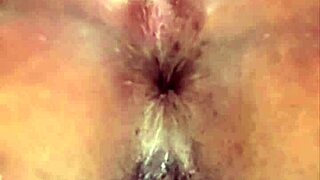 latina milf's ass stuffed with cum, now lick it clean for more