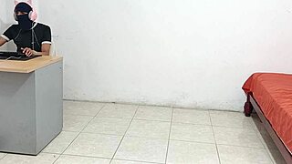 stepsis shakes huge ass in uniform till i stroke my cock watching her submissive tease