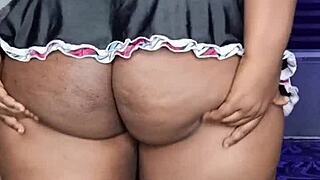 Lonely Ebony BBW Housewife Mara Exotic Squirts Hard in Solo Toy Session Full Vid