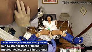 yasmine wood's tampa university physical with closeup ass fingering