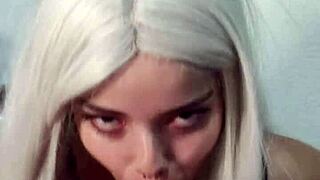 Wellington Loses Control in Witch's Intense Blowjob Cums Mouth