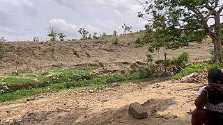 friends take chubby big ass tits girlfriend into forest for outdoor homemade banging screams