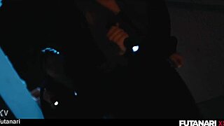 asian futa sprouts magic cock from evil spirit ready to bareback blonde shemale hard?