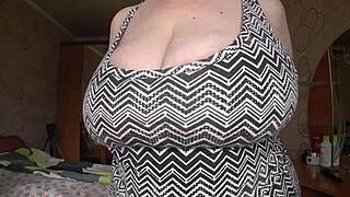 Craving these big gorgeous tits swinging up close?