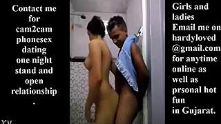 Cute Indian teen lovers fuck passionately in private