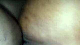 Too Sweet Ebony BBW Step Mom With Big Ass And Pussy Takes Muscular Lover's Creampie Pounding Hard