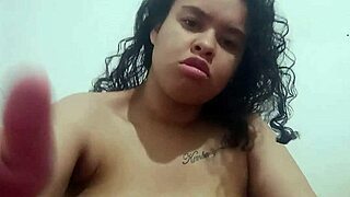 She's wrecking her tight pussy with that new toy deep, cumming hard and moaning like crazy!