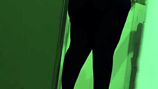 Hidden cam spies housekeeper's fat BBW ass.