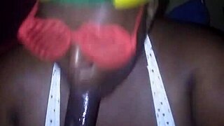 bbw slurps monster cock for sloppy cum facial blast