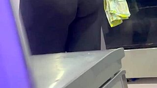 Hidden cam spies housekeeper's fat BBW ass.