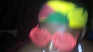 bbw slurps monster cock for sloppy cum facial blast