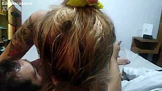 Cute mesh lingerie teen stepdaughter gets milk-soaked big ass creampied by stepdad doggystyle