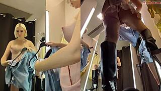 Fitting Room Upskirt Juicy Pussy