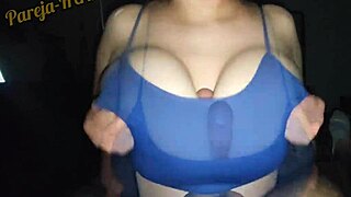 Chichona vecina loses bet and gives steamy russian handjob